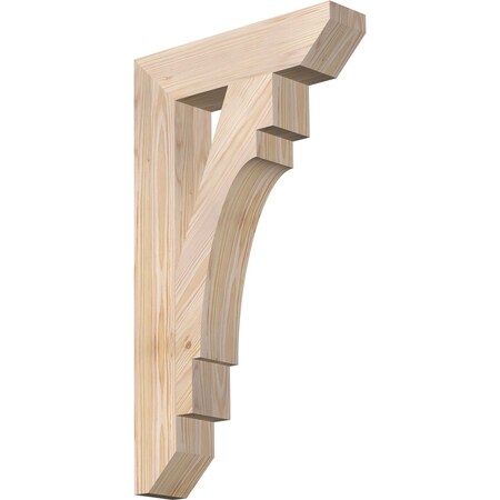 Ekena Millwork Merced Slat Smooth Bracket, Douglas Fir, 3 1/2"W x 16"D x 28"H BKT04X16X28MRC06SDF